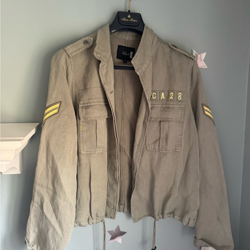 RAILS Rowens military style jacket Sage Sz M - Picture 5 of 14